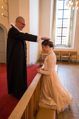 Franziska Wegmann Düring, 14 år, blev konfirmeret i Hans Tausens kirke i maj 2018