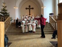 Luciaoptog og minikoncert dec. 2019